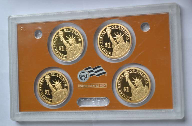 8 Presidential Dollar Proof Sets