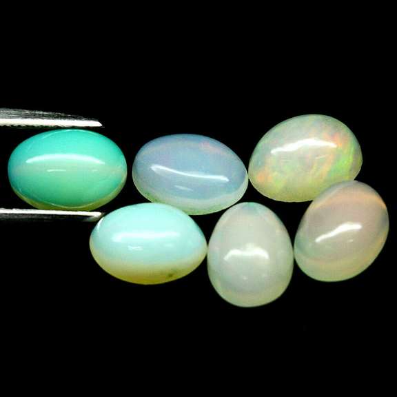Unheated! 3.25ct Ethiopian opal set