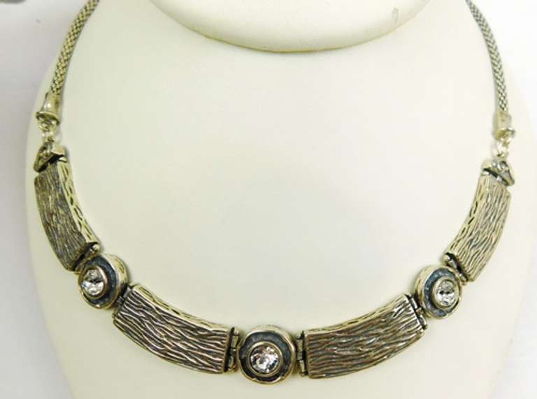 Designer Sterling Silver Statement Neckpiece