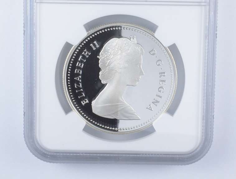 PF70 UCAM 1987 Canada $1 Silver - John Davis Expedition - Graded NGC