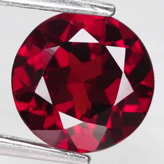 Top cherry red 1.53ct Spessartite Garnet solitaire