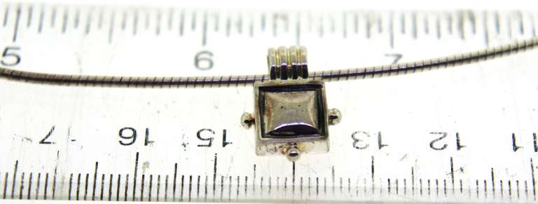 Italian Sterling Silver cable Chain With pendant