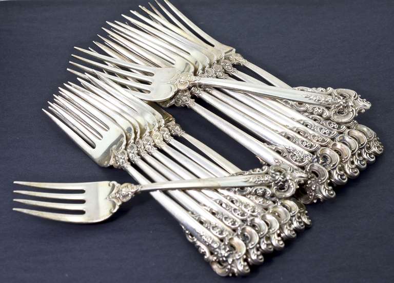 Wallace Grande Baroque Service for 8 Sterling Flatware