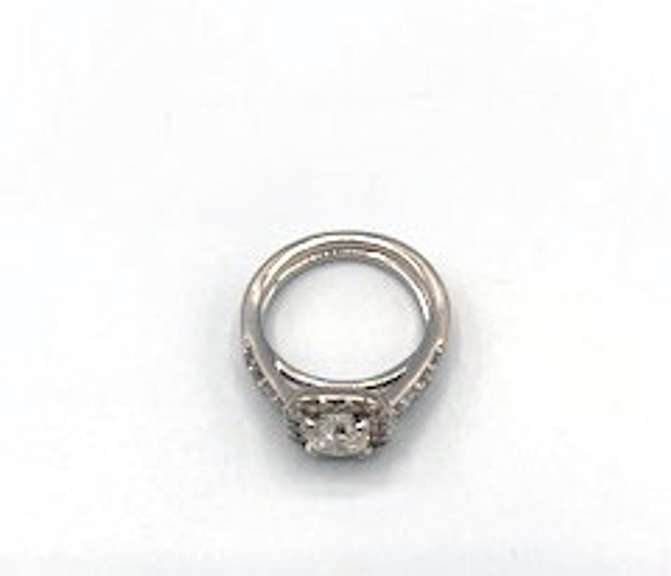 14KT White Gold Near Colorless Diamond Engagement Ring
