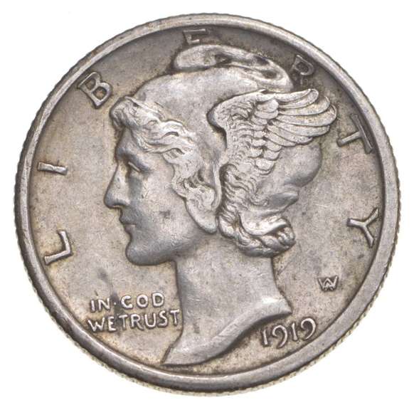 1919-S Mercury Silver Dime