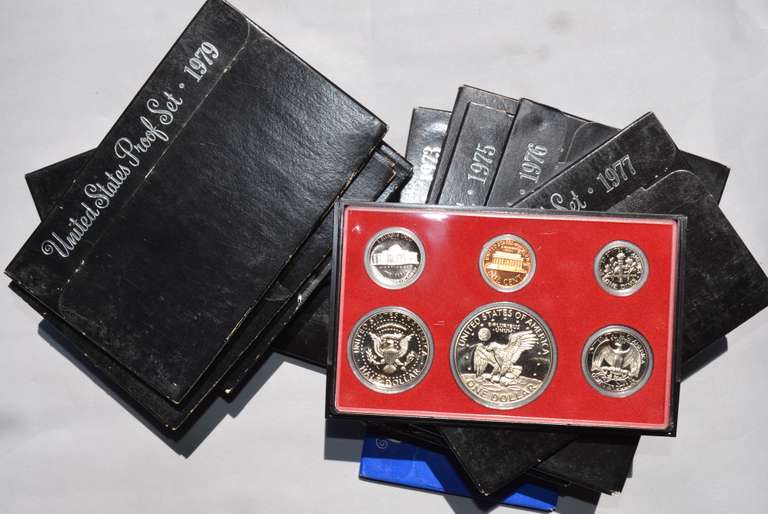 1970 1973- 1982 US Proof Sets.