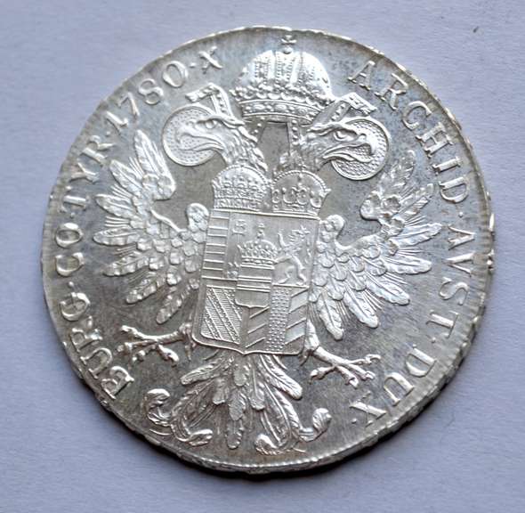 4  1780 Silver Maria Teresa Talers