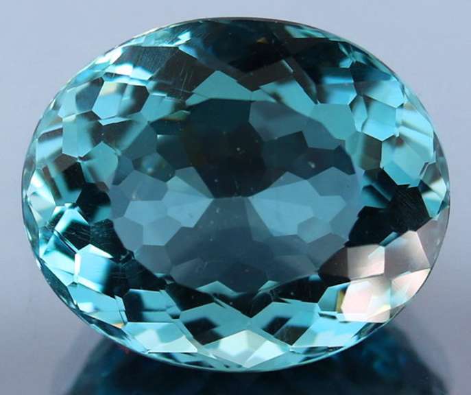 Vivid! 31.73ct blue green Hydrothermal Amethyst