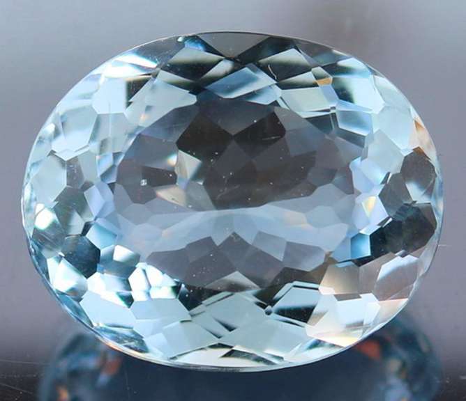 Designer 24.85ct aqua blue Hydrothermal Quartz