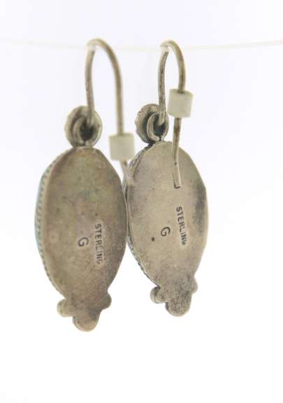 Sterling Silver Turquoise Dangle Earrings