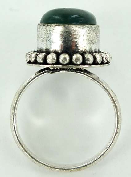 Silver and Natural Stone Rings