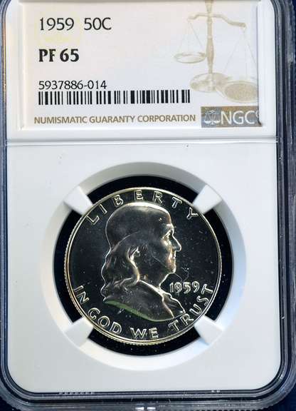 1959 50 C NGC PF 65