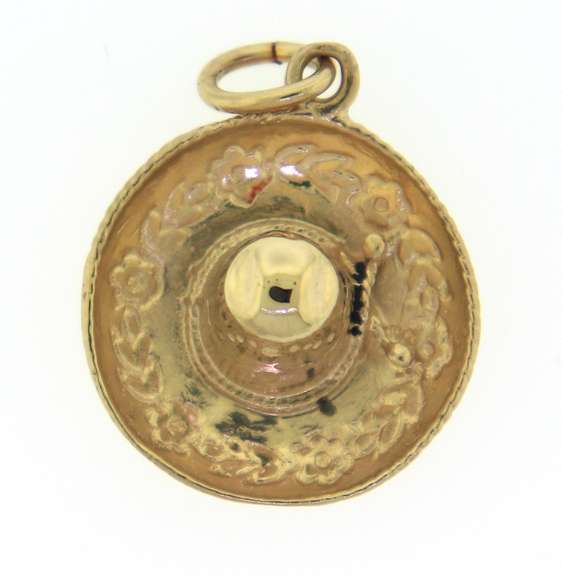 Great Sombero Yellow Gold Charm