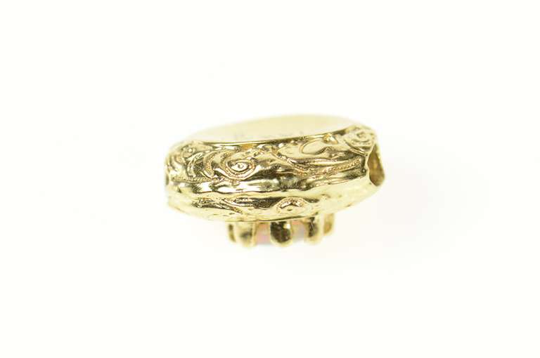 14K Yellow Gold Victorian Natural Opal Slide Bracelet Charm/Pendant