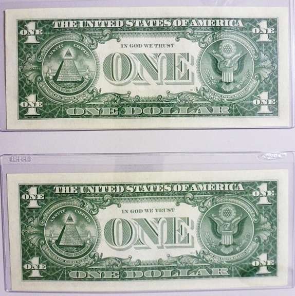 (2) Gem Crisp 1957B $1 Star Replacement Silver Certificates-Consecutive!