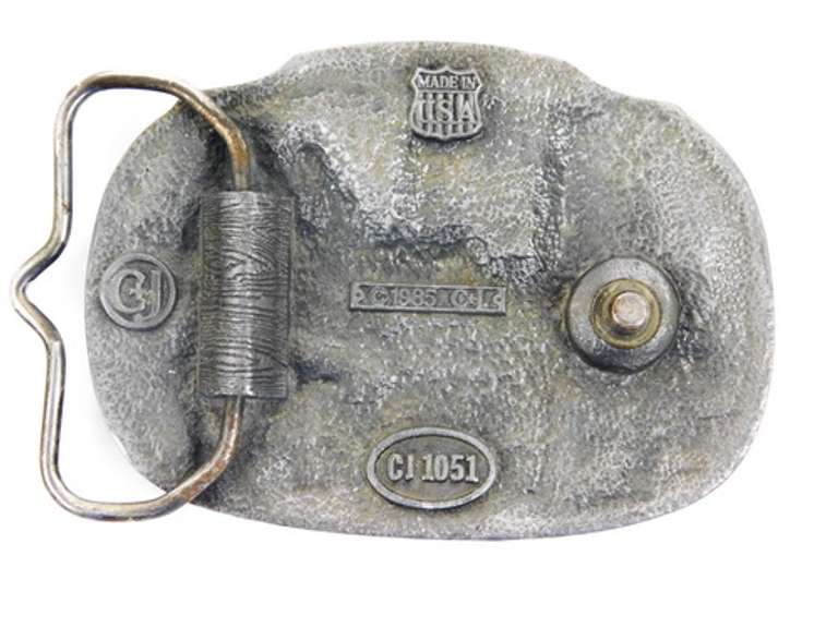 1985 EMT Enameled Belt Buckle