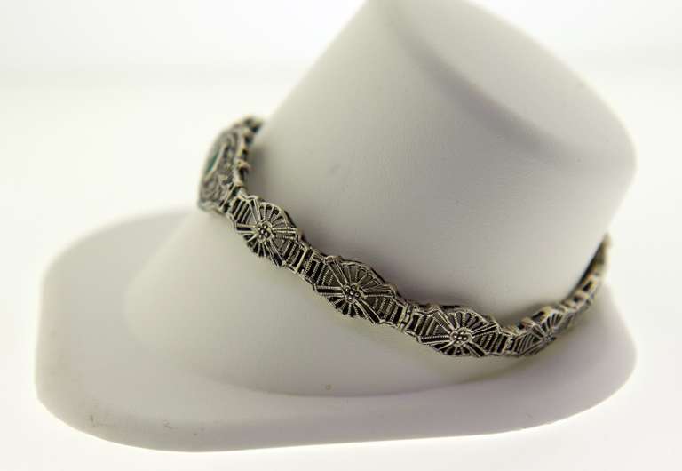 Vintage Sterling Silver Mesh Bracelet