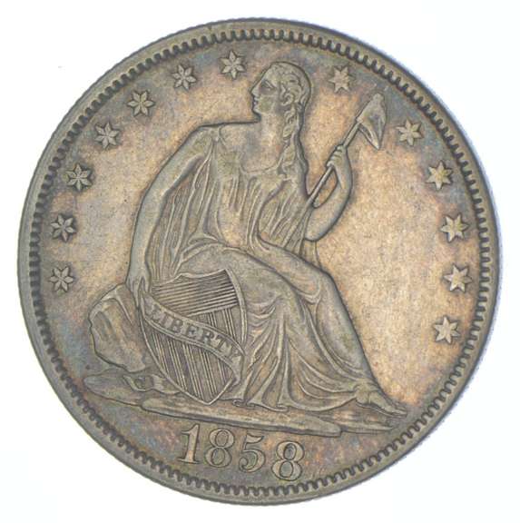1858 Seated Liberty Half Dollar