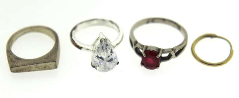 Group Lot of Miscellaneous Sterling Silver Jewelry