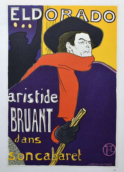 Toulouse Lautrec, Eldorado' Vintage Lithograph
