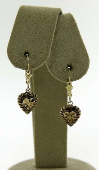 Sterling Silver Heart Drop Earrings
