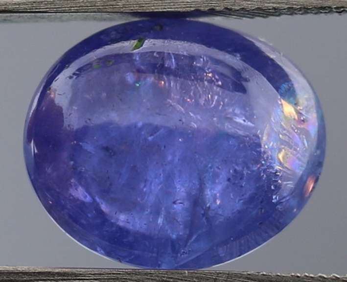 Substantial 7.92 carat blue violet Tanzanite cabochon