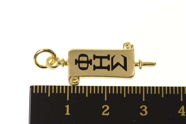 10K Yellow Gold Phi Eta Sigma Freshman Honor Society Charm/Pendant
