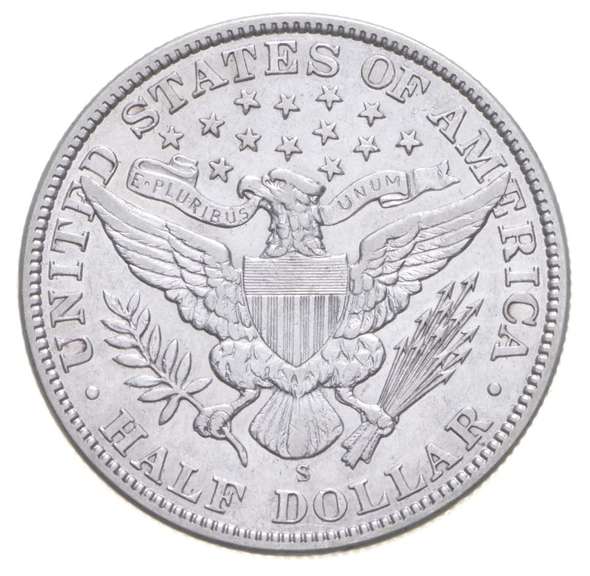 1908-S Barber Half Dollar