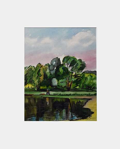 Fantastic Nikolay Basov Original Watercolor