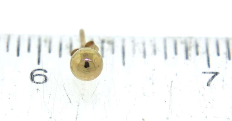 Nice Yellow Gold Ball Earrings