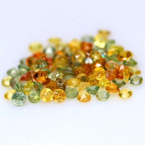 Brilliant hues! Heated only! 6.46ct Sapphire set