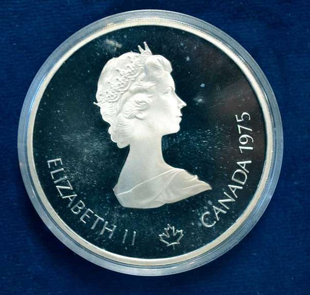 1975 Canada Proof 10 Dollar Silver Coin Sailing