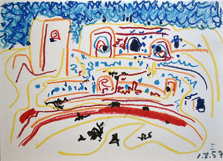 Pablo Picasso 'Toros y Toreros' Lithograph Circa 1961