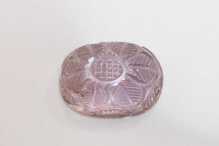 Hand-carved Natural Amethyst Finial