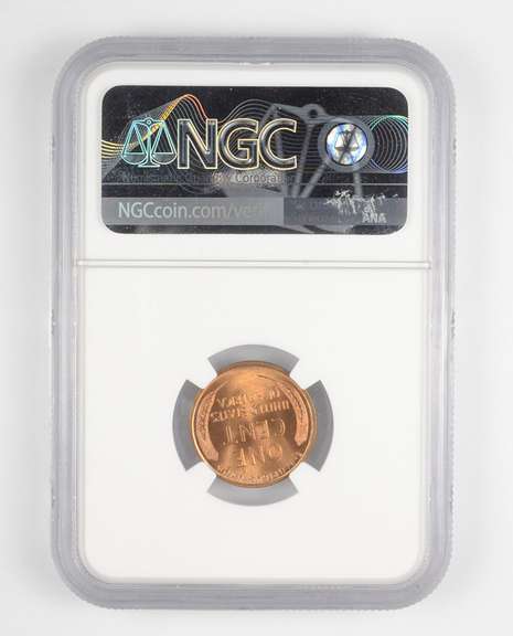 MS64 RD 1919 Lincoln Wheat Cent - Graded NGC