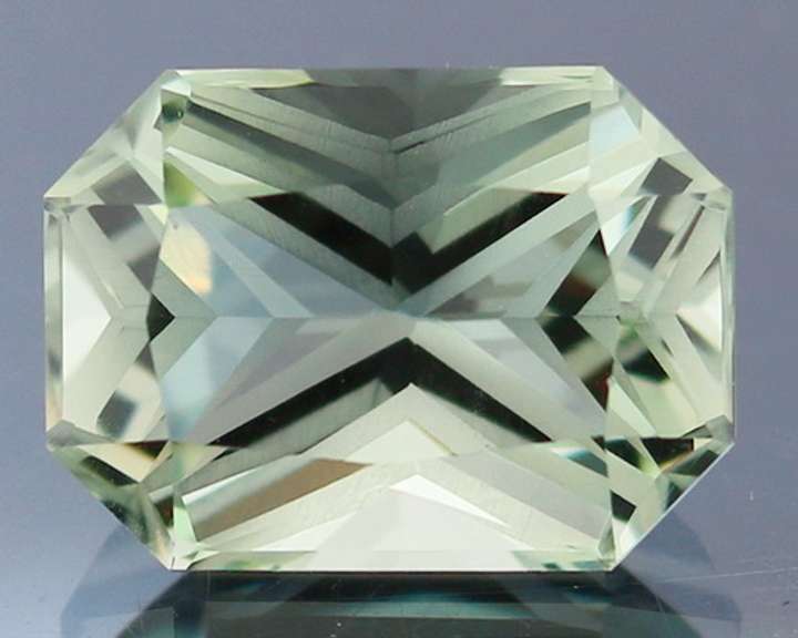 Premium cut 7.76ct platinum green Prasiolite