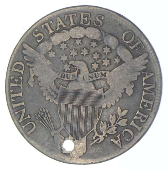 1807 Draped Bust Half Dollar - Holed