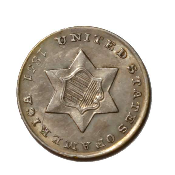 1851 3 Cent Silver Uncirculated