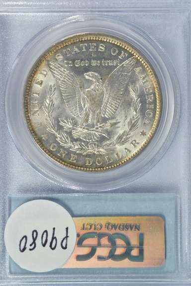 Better near Gem BU 1889 Morgan Silver Dollar. PCGS MS64