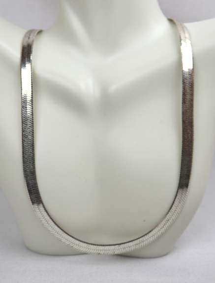 Italian Omega Necklace in Sterling Silver