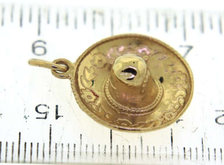 Great Sombero Yellow Gold Charm
