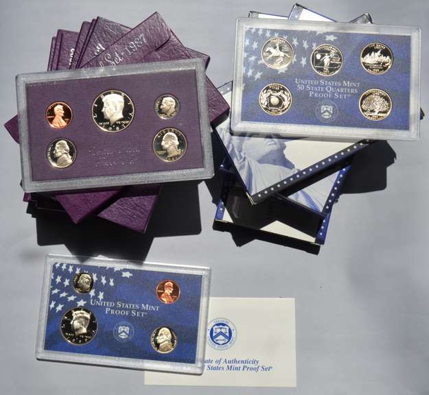 2 Each 1987 - 2000 US Proof Sets