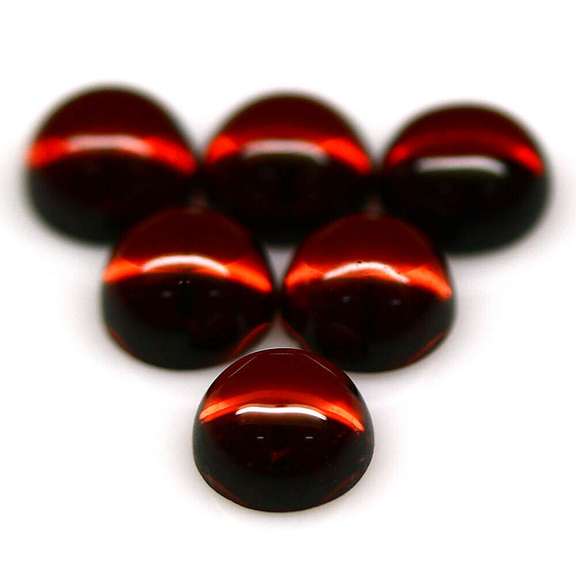 Gorgeous chianti red 7.14ct 9pc Garnet set