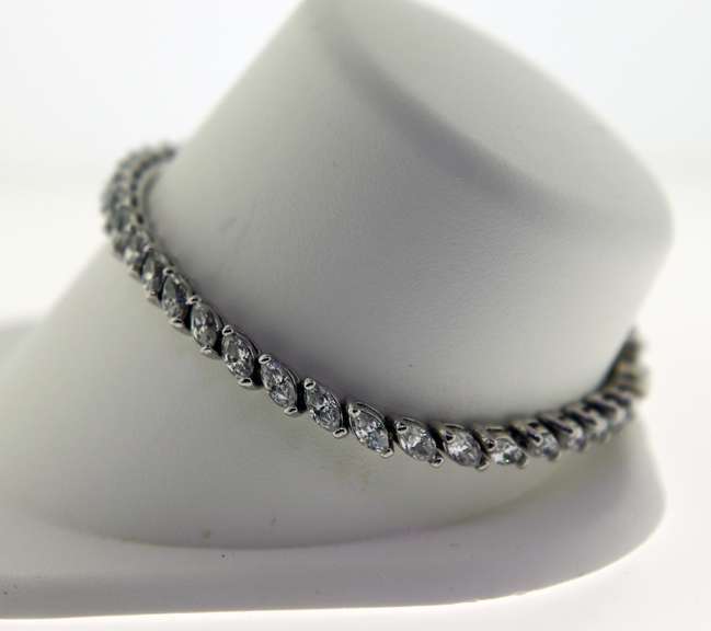Sterling Silver Crystal Tennist Bracelet