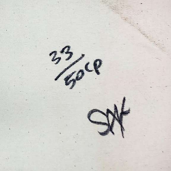 Steve Kaufman (1960-2010) by 500 and 1000 Dollar Bills