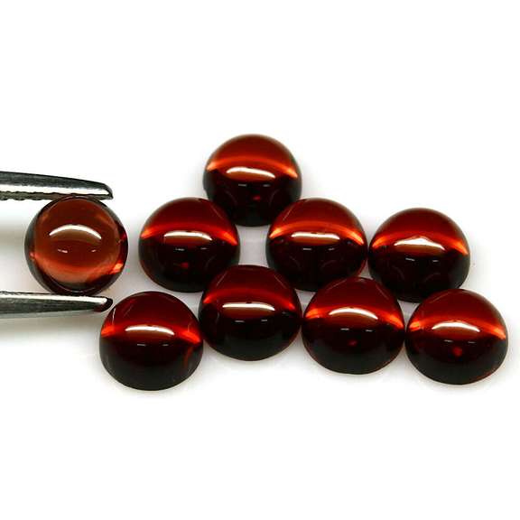 Gorgeous chianti red 7.14ct 9pc Garnet set