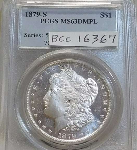 1879-S Morgtan Dol PCGS MS-63 DMPL