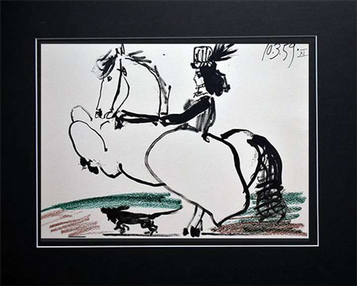 Vintage Pablo Picasso Lithograph Circa 1961
