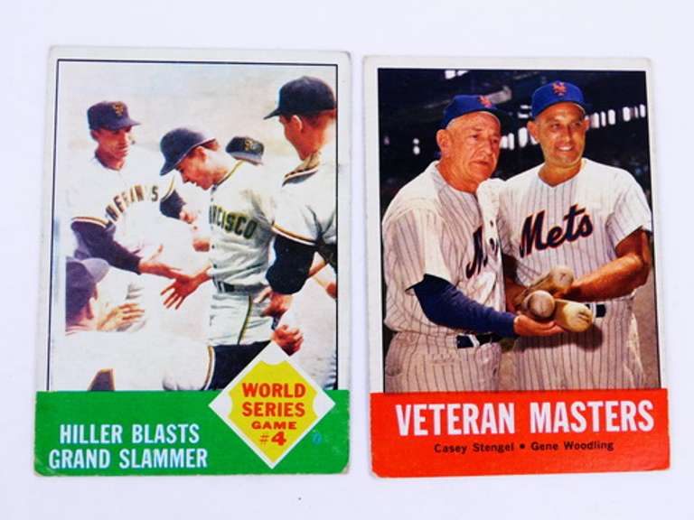2 Topps 1963 Baseball Cards