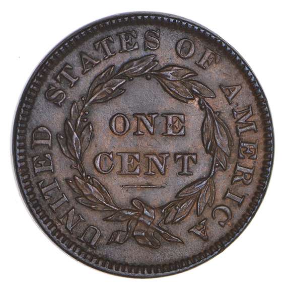 1836 Young Head Large Cent - Choice